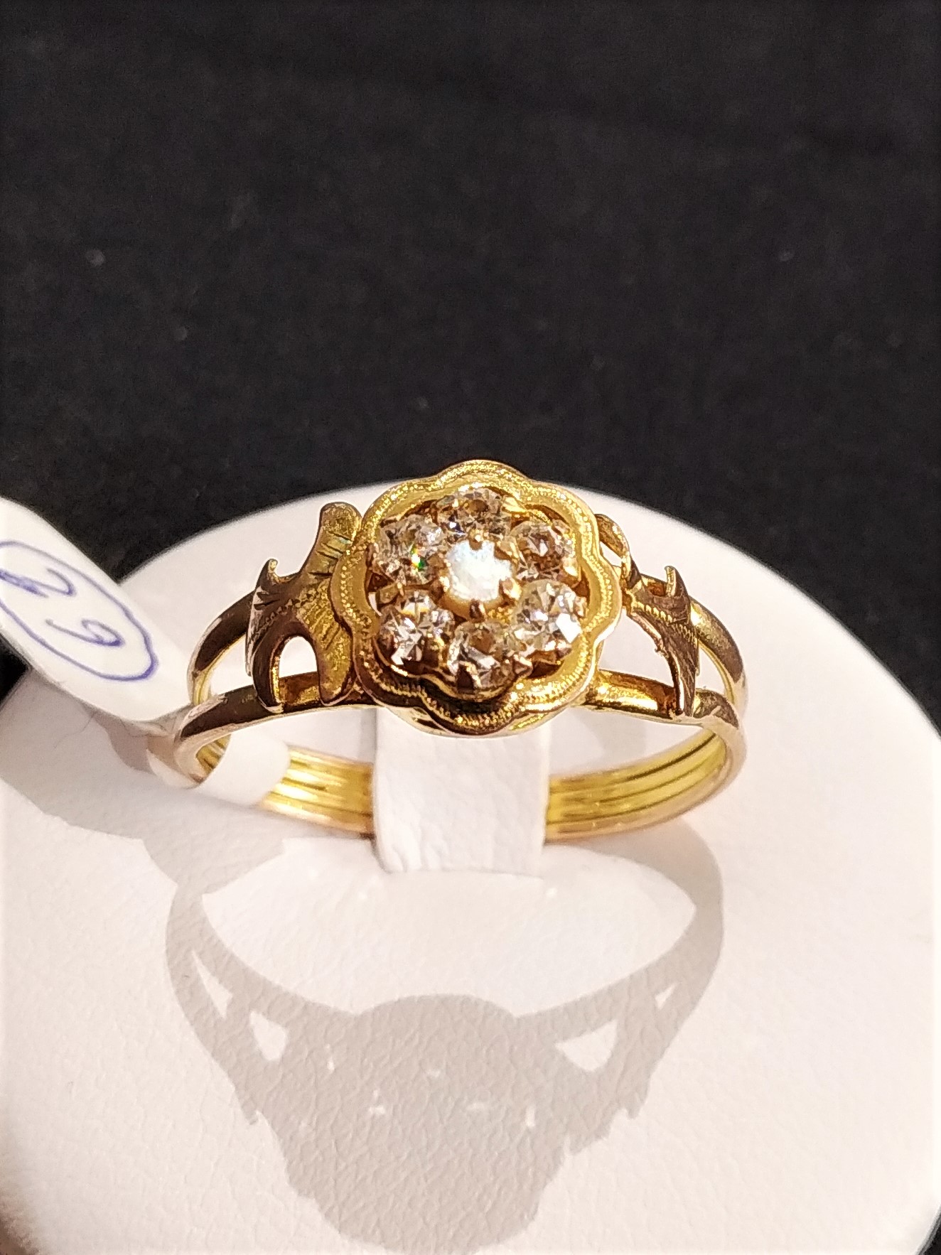 anello - con toppa a fiore - ambito cosentino (inizio XX)