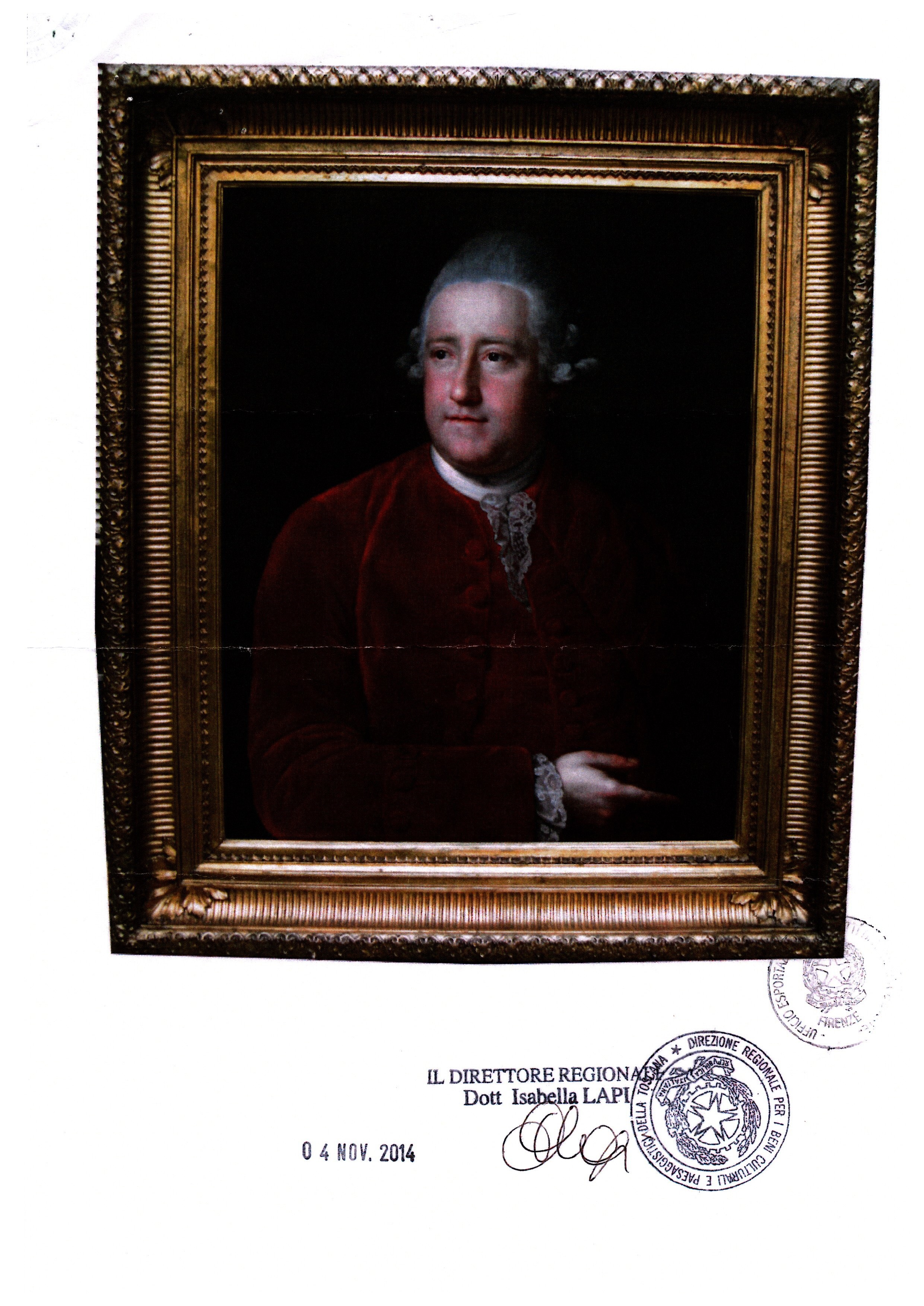 Ritratto di George Clavering Nassau, lord Fordwich, terzo Earl of Cowper (dipinto) di Mengs Anton Raphael (terzo quarto XVIII)