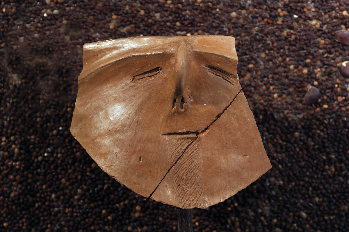 collo di vaso a fiasco - neolitico- cultura di Catignano (V-IV millennio a.C)