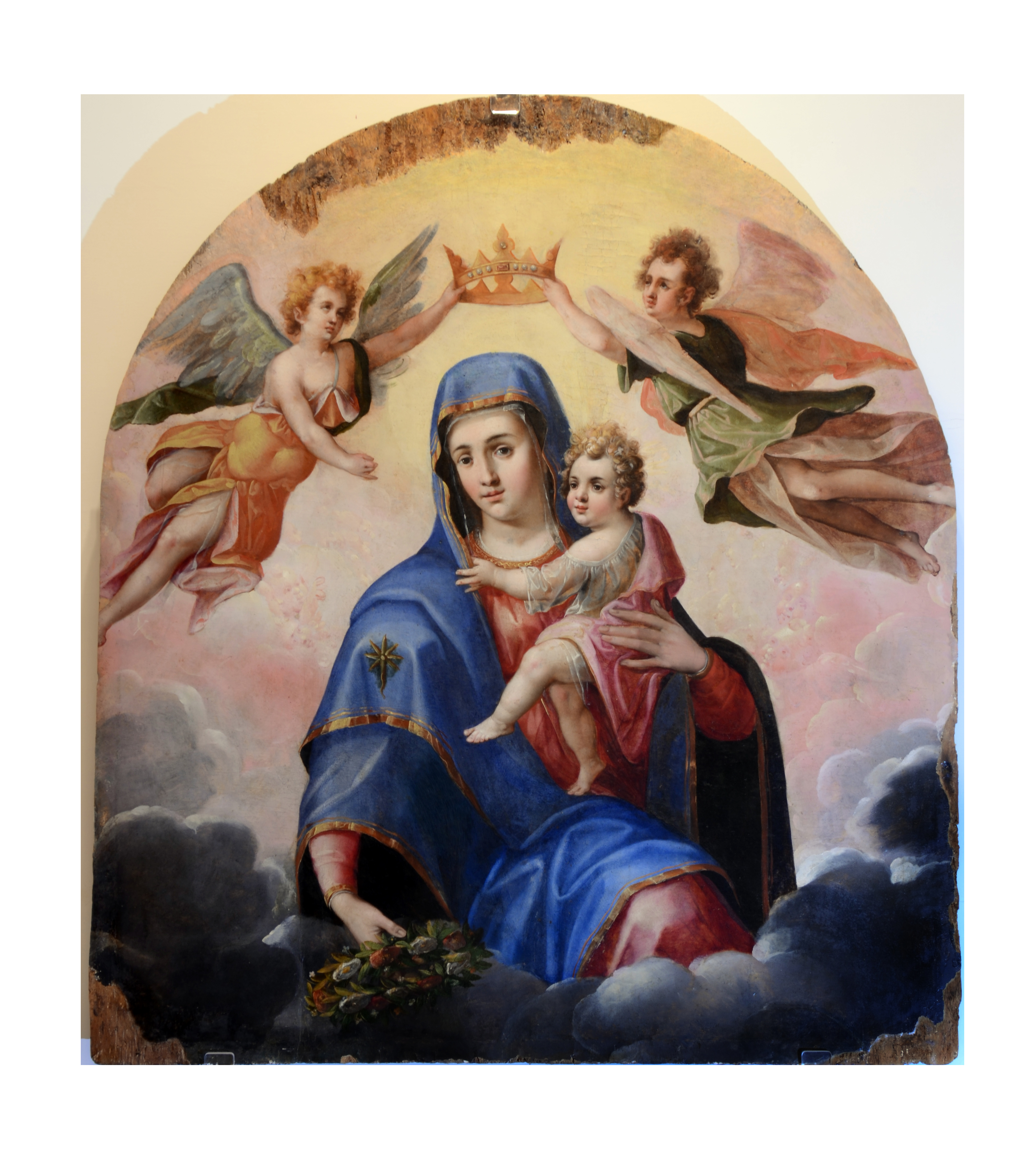 Madonna del Carmine, Madonna del Carmine (dipinto, opera isolata) di Giovan Angelo D'Amato (bottega) - ambito napoletano (primo quarto XVII)