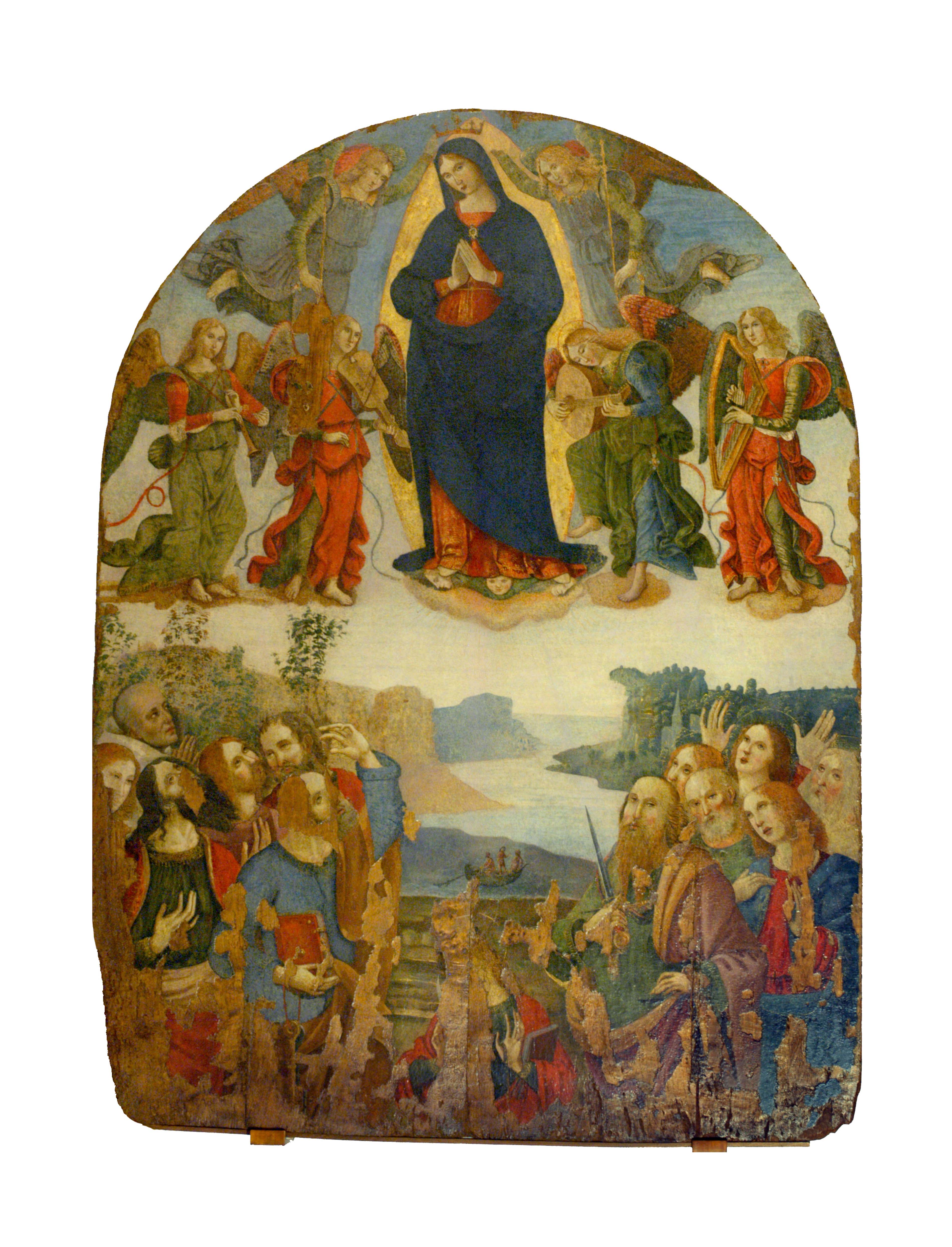 Assunzione della Vergine, Assunzione della Vergine (dipinto) di Cristofaro Faffeo - ambito napoletano (prima metà XVI)