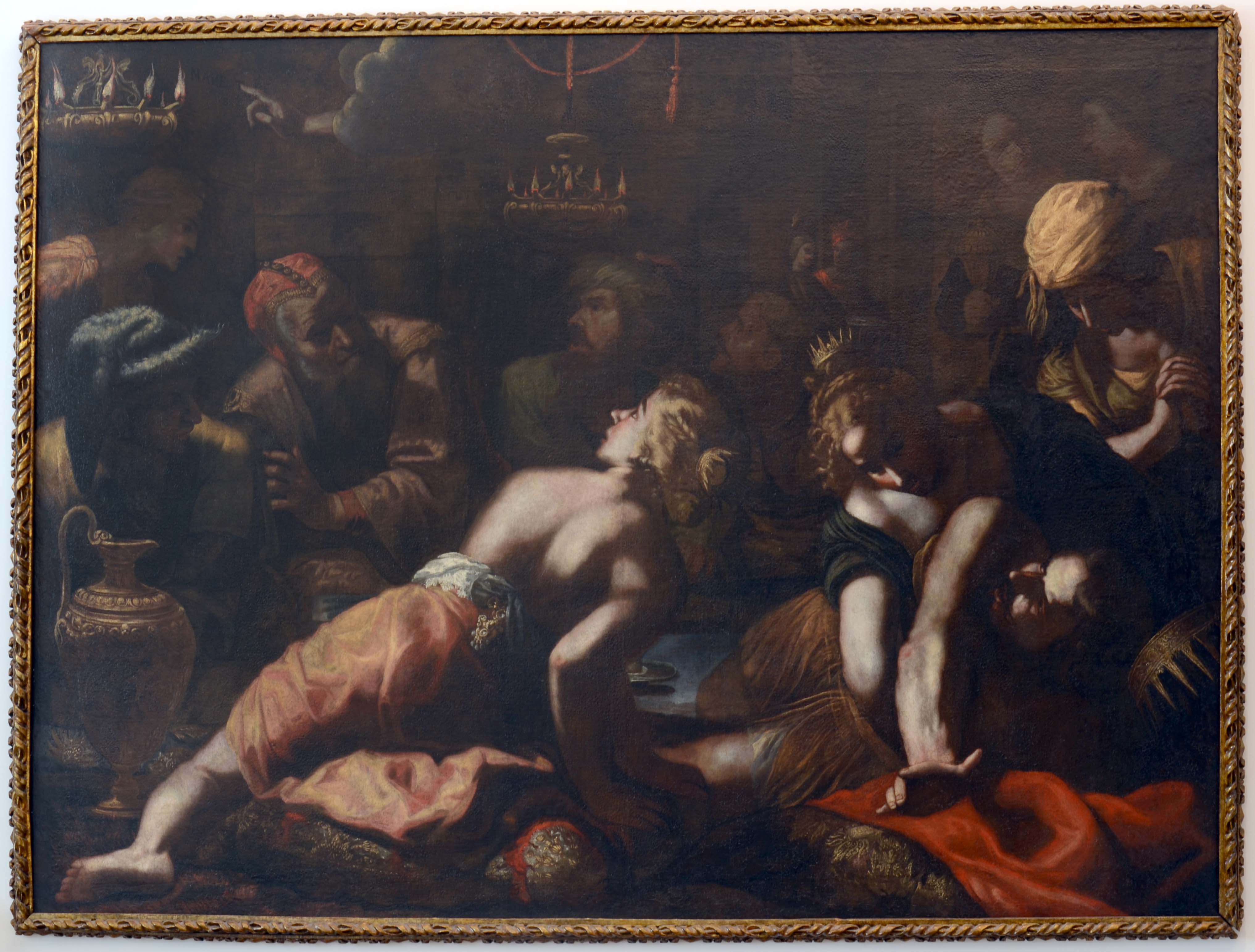 Visione di Baldassarre, Visione di Baldassarre (dipinto) di Carlo Rosa - ambito napoletano (seconda metà XVII)