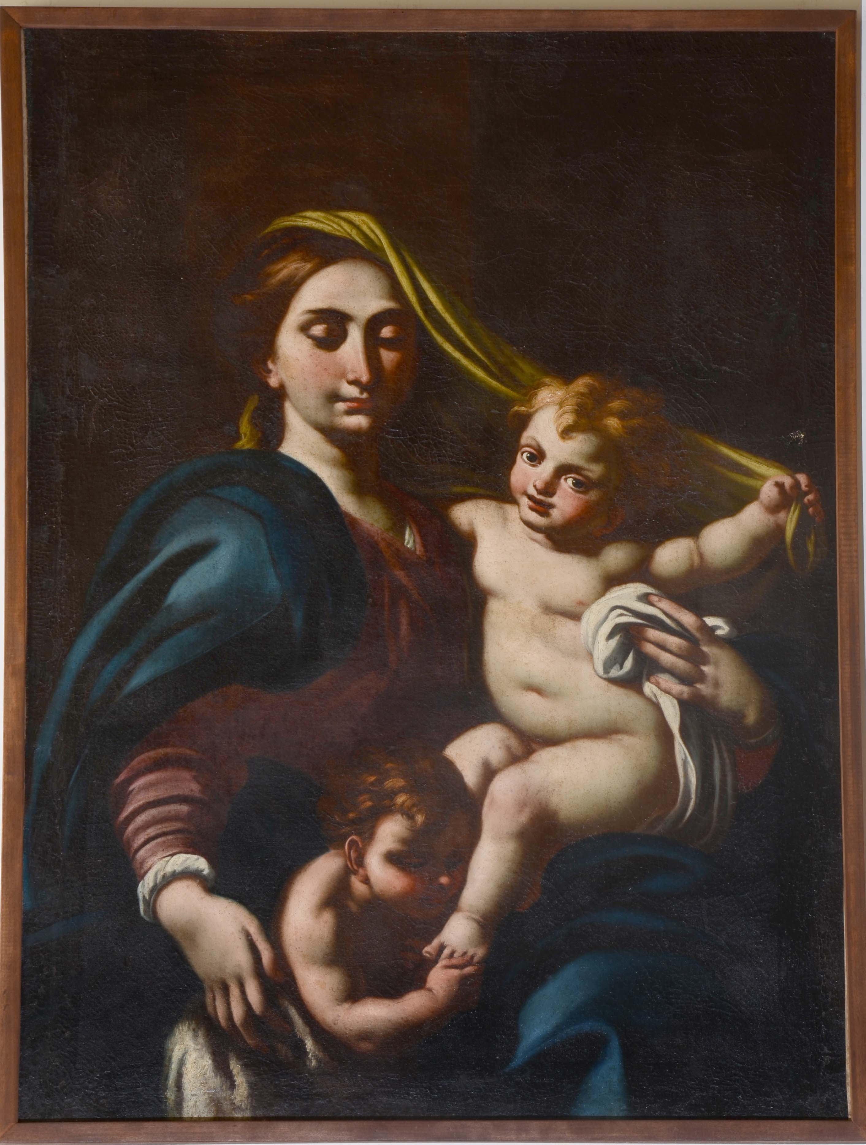 Madonna con Bambino e San Giovannino, Madonna con Bambino e San Giovannino (dipinto) di ignoto pittore meridionale - ambito napoletano (prima metà XVIII)