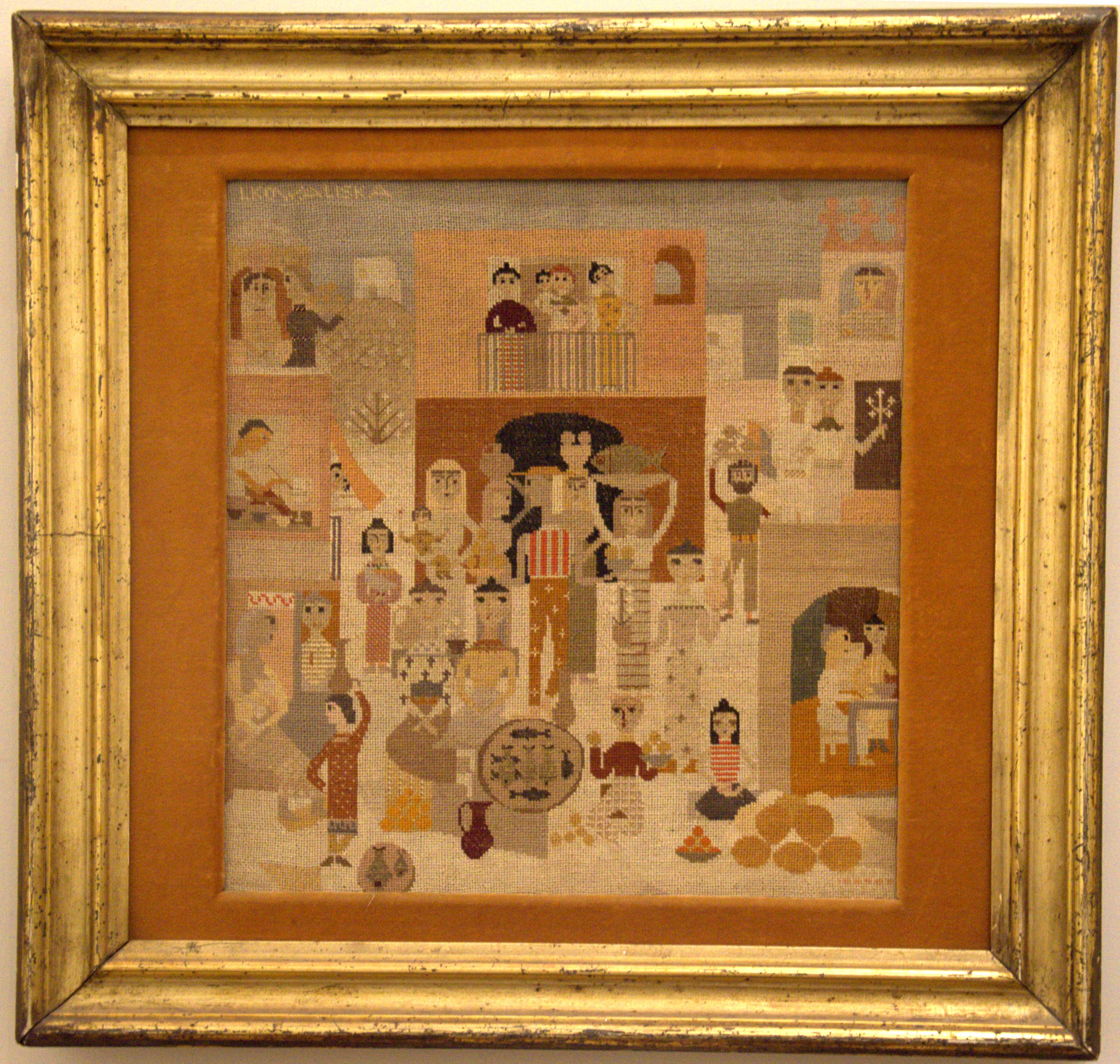 il mercato di Salerno, il mercato di Salerno (dipinto) di Irene Kovaliska - ambito Italia meridionale (prima metà XX)