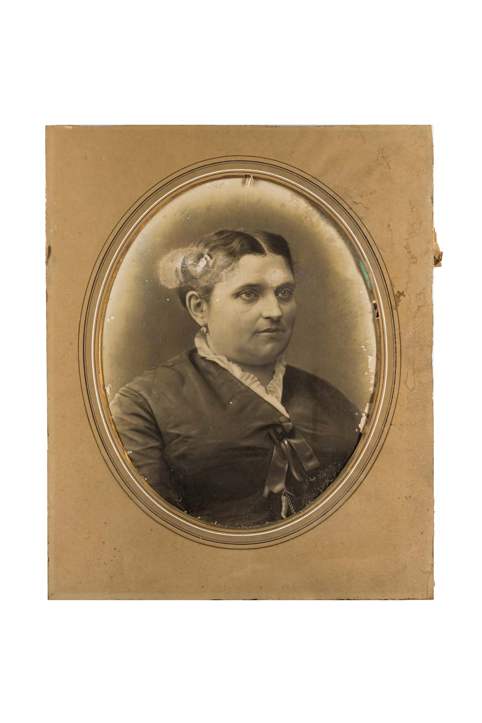 Ritratto di donna ( famiglia Pinto? ), Ritratto di donna ( famiglia Pinto? ) (dipinto) di ignoto di ambito campano (attribuito) - ambito campano (seconda metà XIX)