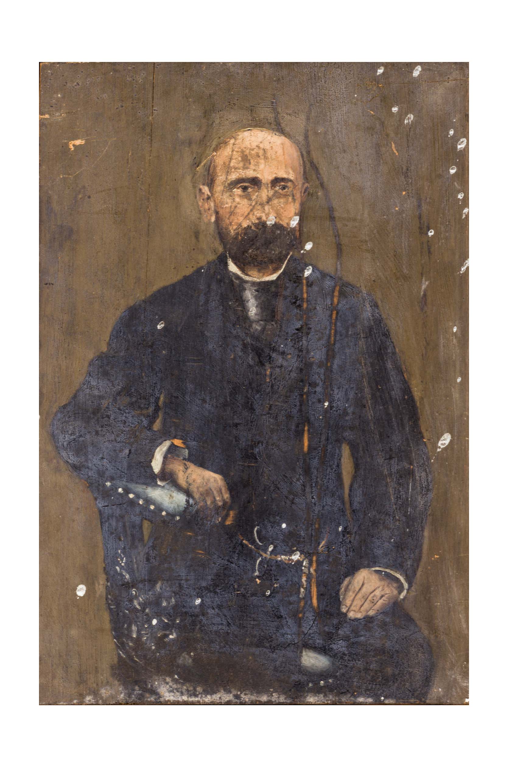 Ritratto di uomo, Ritratto di uomo (dipinto) di ignoto di ambito campano (attribuito) - ambito campano (metà/ inizio XIX-XX?)