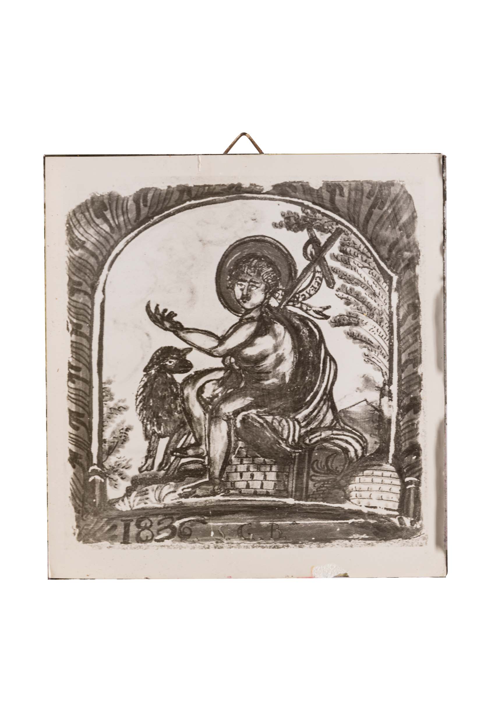 San Giovanni Battista, San Giovanni Battista (stampa) di ignoto di ambito campano (attribuito) - ambito campano (prima metà XIX)