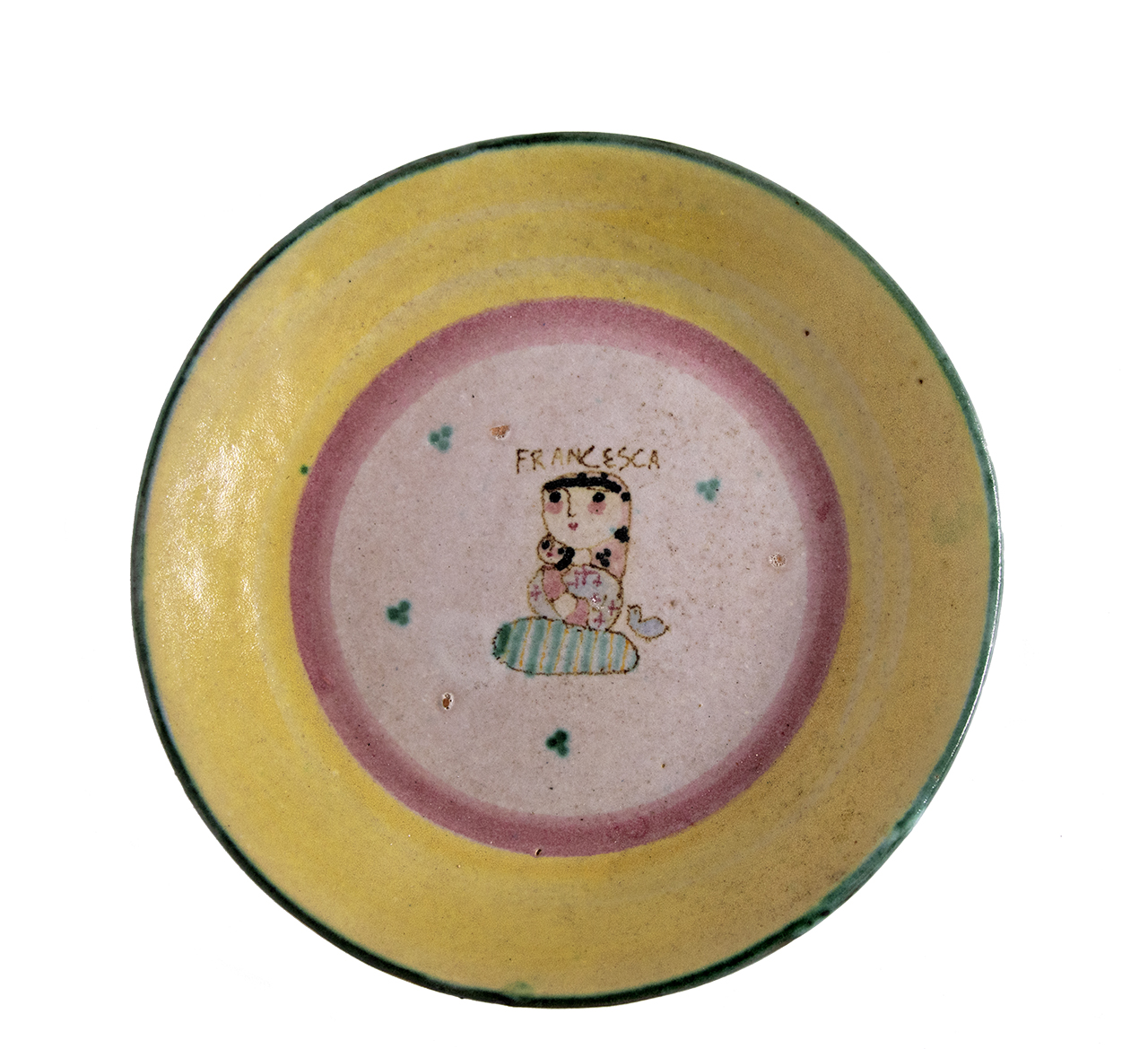 Francesca (piatto, opera isolata) di Kowaliska, Irene (prima metà XX)