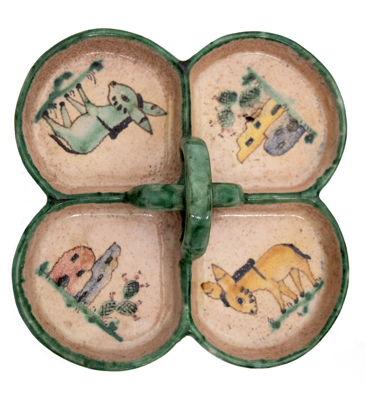 antipastiera, opera isolata - scuola vietrese (prima metà XX)