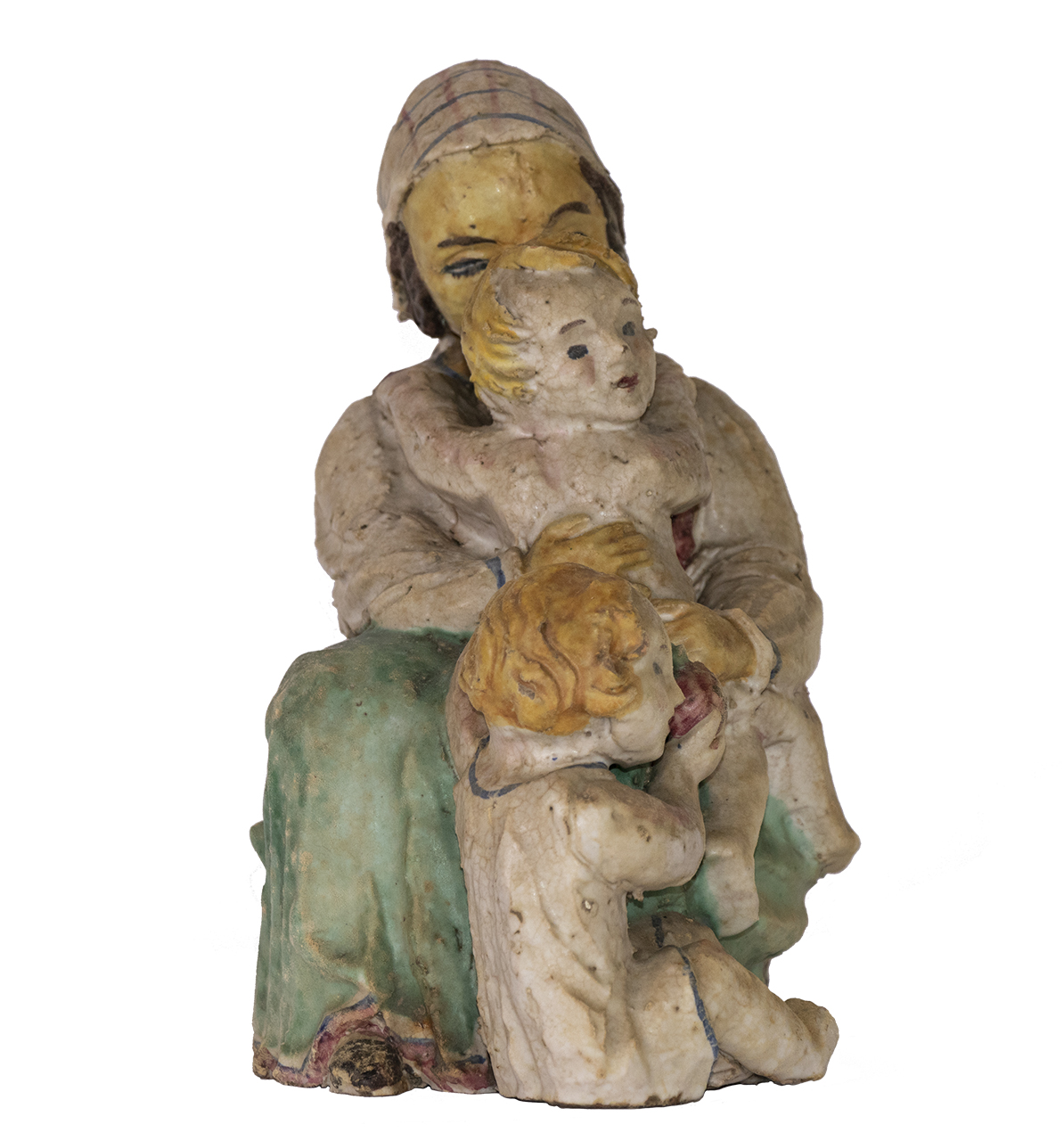 Donna con bambino (scultura, opera isolata) di Schwarz, Elsie (prima metà XX)