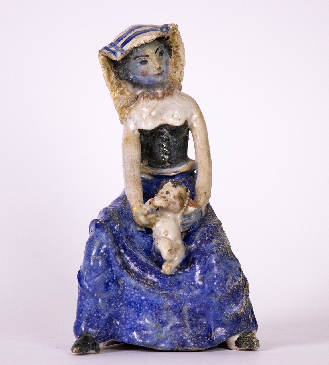 Donna con bambino (scultura, opera isolata) di Schwarz, Elsie (prima metà XX)