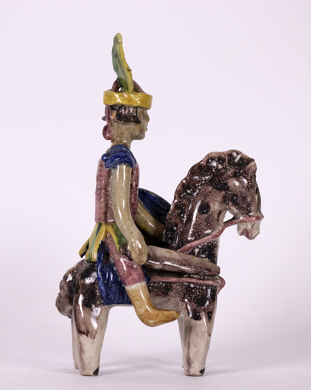 Indiano a cavallo (scultura, opera isolata) di Dölker, Richard (prima metà XX)