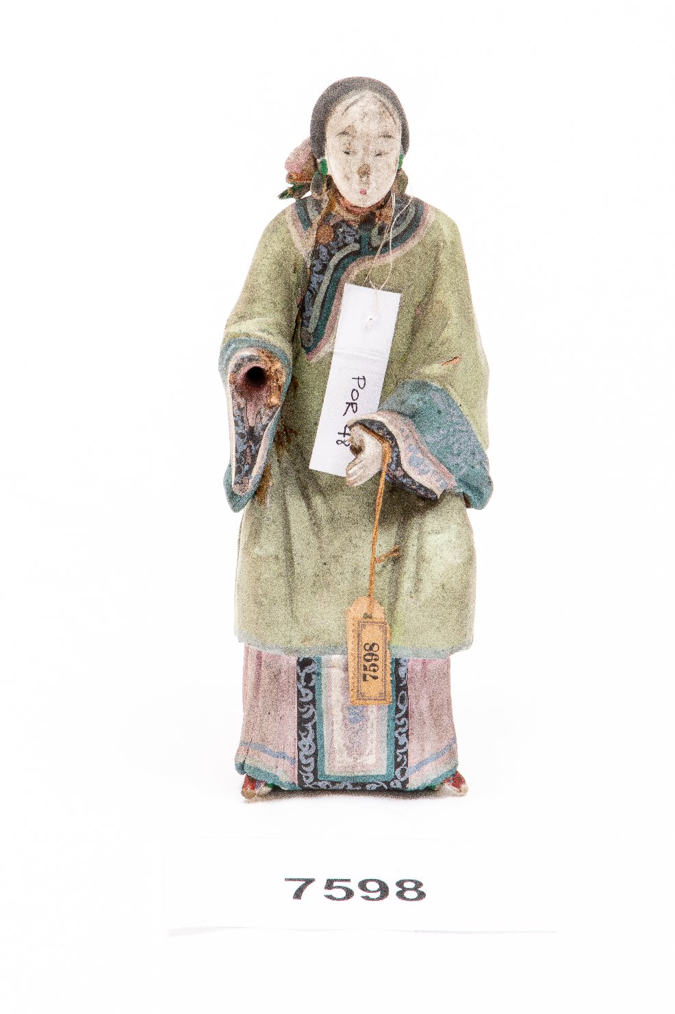 Donna di corte (statua) - manifattura cinese (XIX)