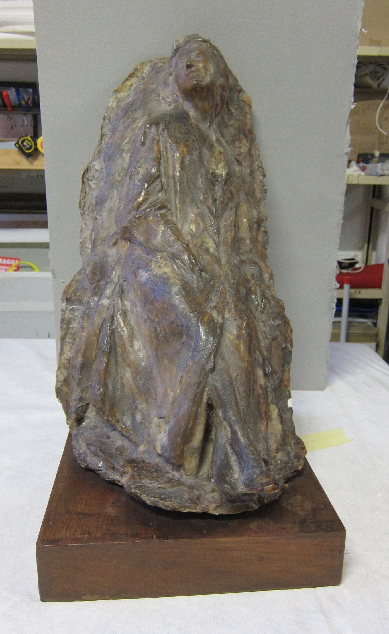 studio per grande ritratto di signora (Alice Lampugnani) (scultura) di Manzù Giacomo (sec. XX)