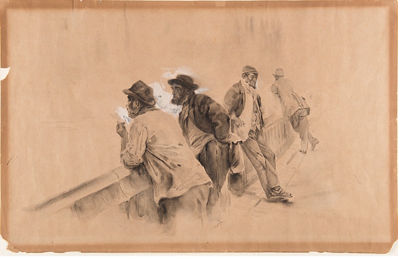 Westmister (disegno, opera isolata) di De Nittis Giuseppe (sec. XIX)