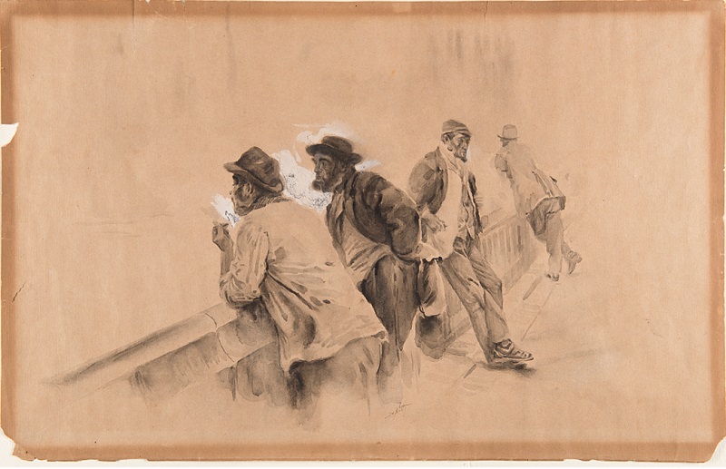 Westmister (disegno, opera isolata) di De Nittis Giuseppe (sec. XIX)