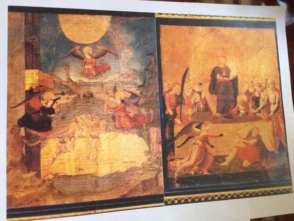 dipinto bifacciale raffigurante scene religiose (dipinto, opera isolata) di Scacco Cristoforo (sec. XV)