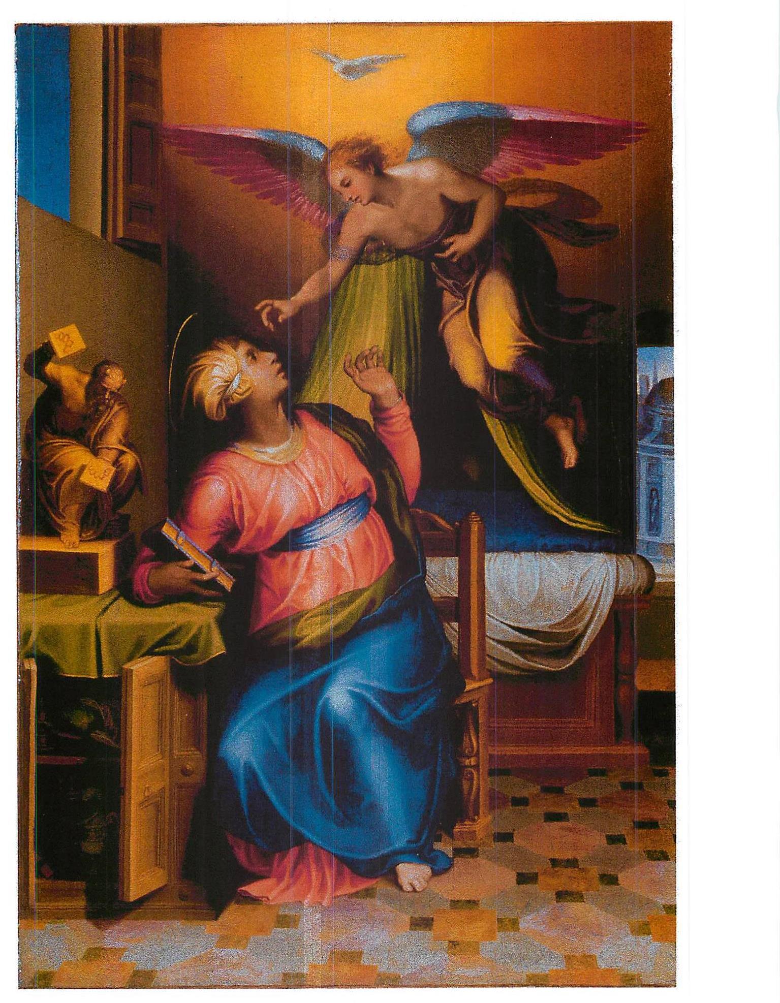 Annunciazione (dipinto, opera isolata) di Venusti Marcello (sec. XVI)