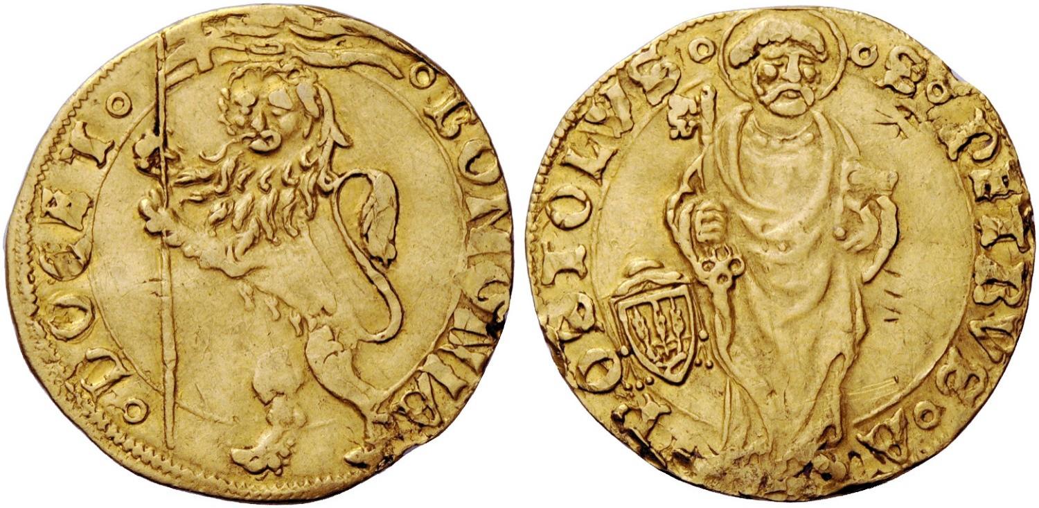 Ducato o Bolognino, Sede Vacante (Camerlengo card. Ludovico Trevisan) (moneta, opera isolata) - ambito italiano (sec. XV)