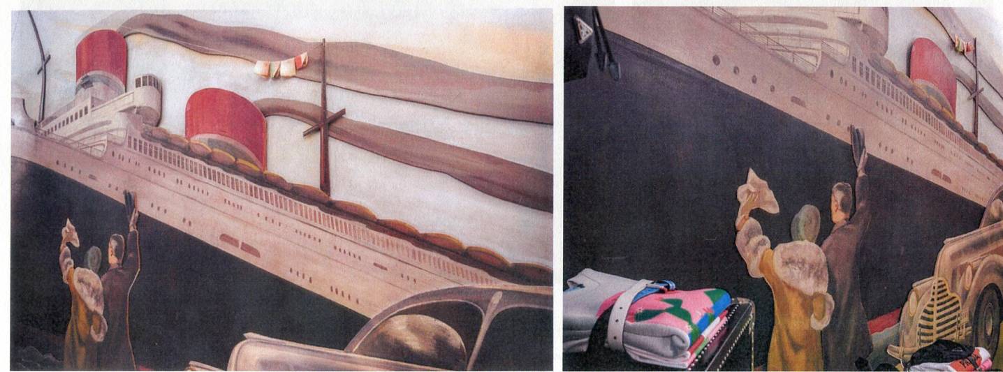 Il piroscafo Rex (pannello) di Benois Nikolaj Aleksandovric (sec. XX)