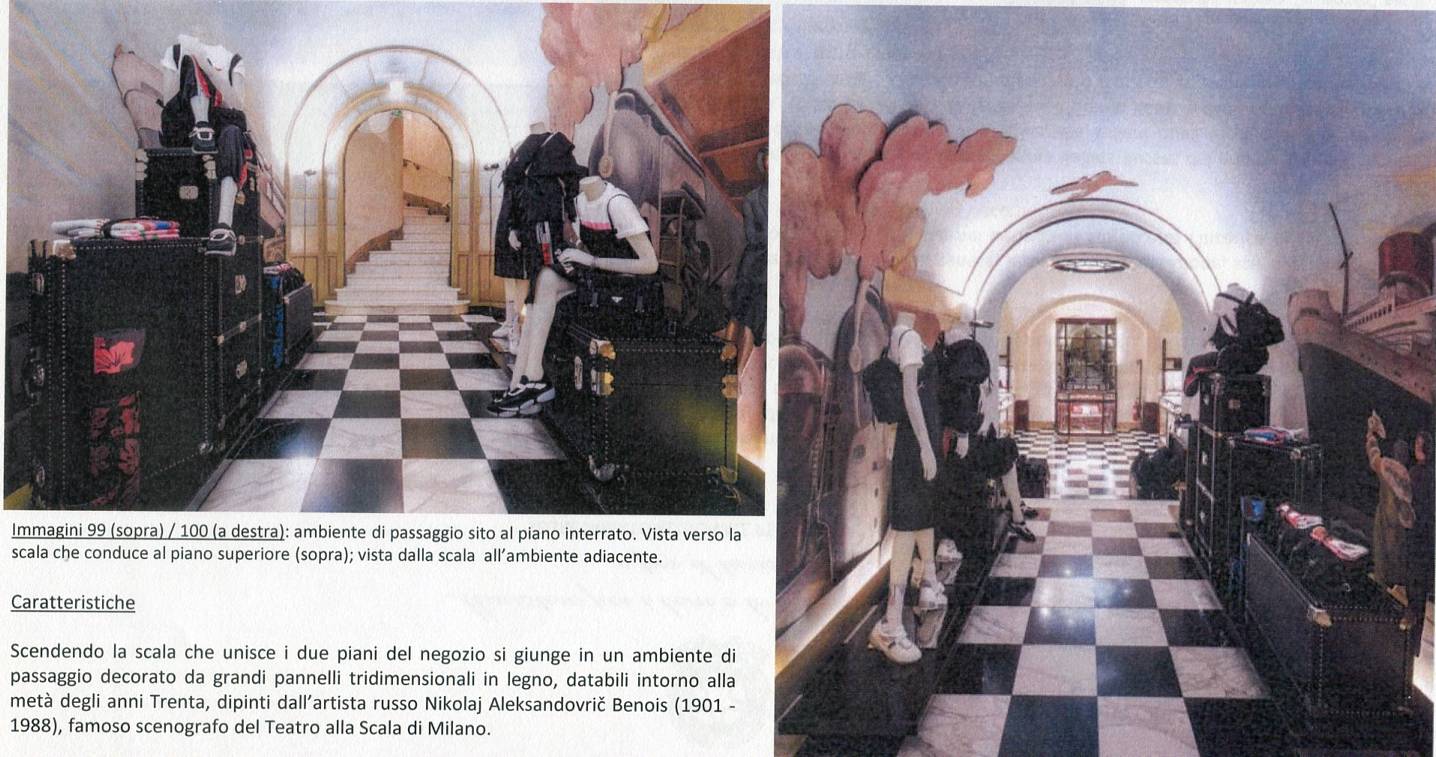 Il treno New York Central (pannello) di Benois Nikolaj Aleksandovric (sec. XX)