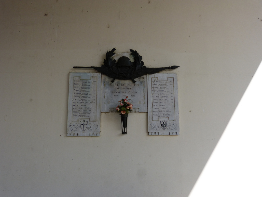 monumento ai caduti - a lapide, opera isolata - ambito italiano (primo quarto sec. XX)