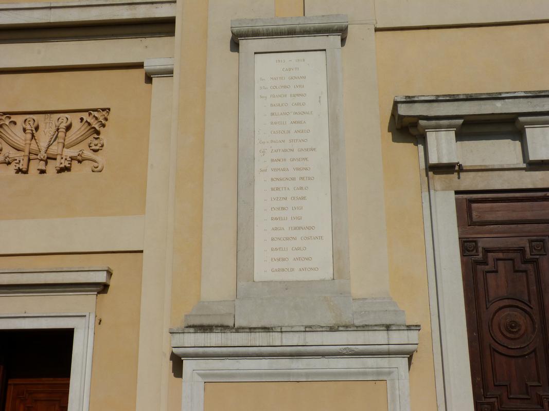 monumento ai caduti - a lapide, opera isolata - ambito italiano (primo quarto sec. XX)