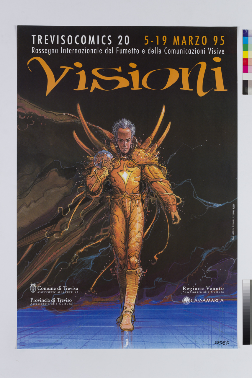 uomo in armatura (manifesto) di Giraud Jean, Moebius, Pistacchi Andrea, Russo Stefano (XX)