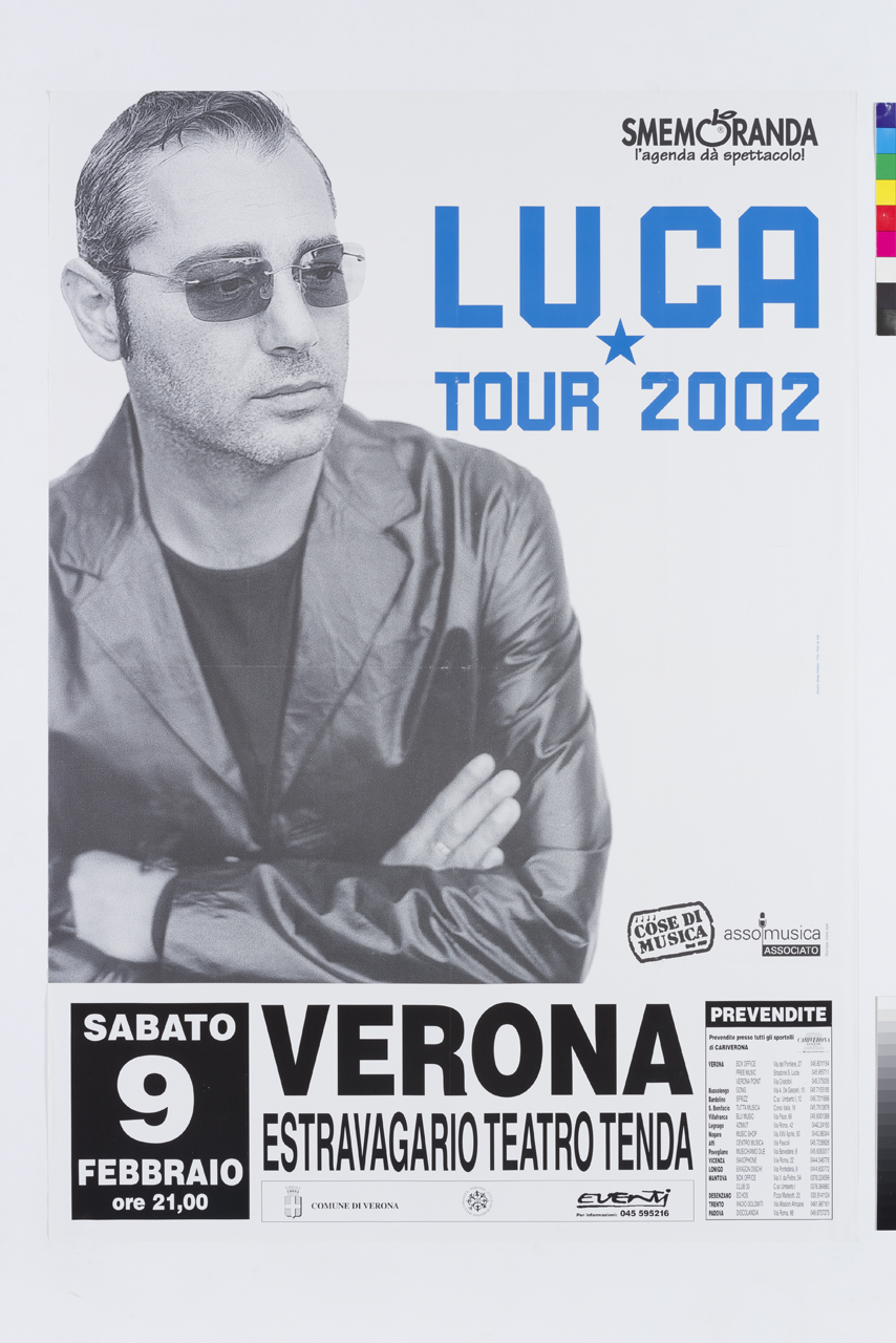 ritratto fotografico di Luca Carboni di Chico De Luigi (manifesto) di Showbiz Design (XXI)