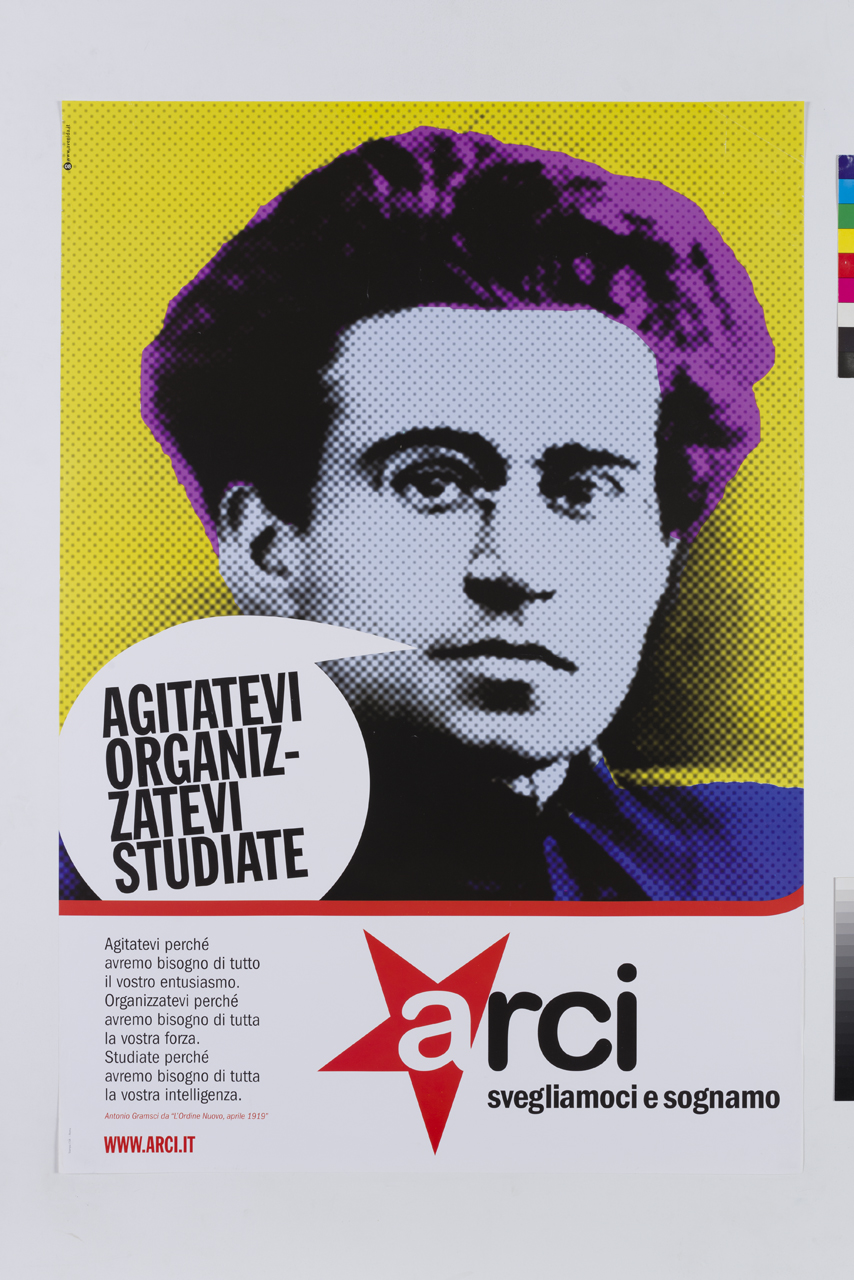 ritratto fotografico di Antonio Gramsci (manifesto) di Avenida (XXI)