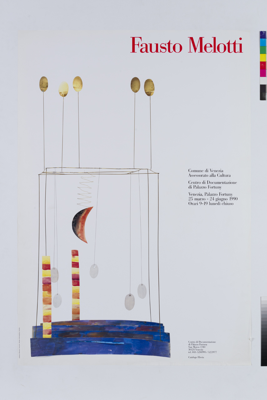 scultura L'Angelico Geometrico di Fausto Melotti (manifesto) di Francone Marcello (XX)