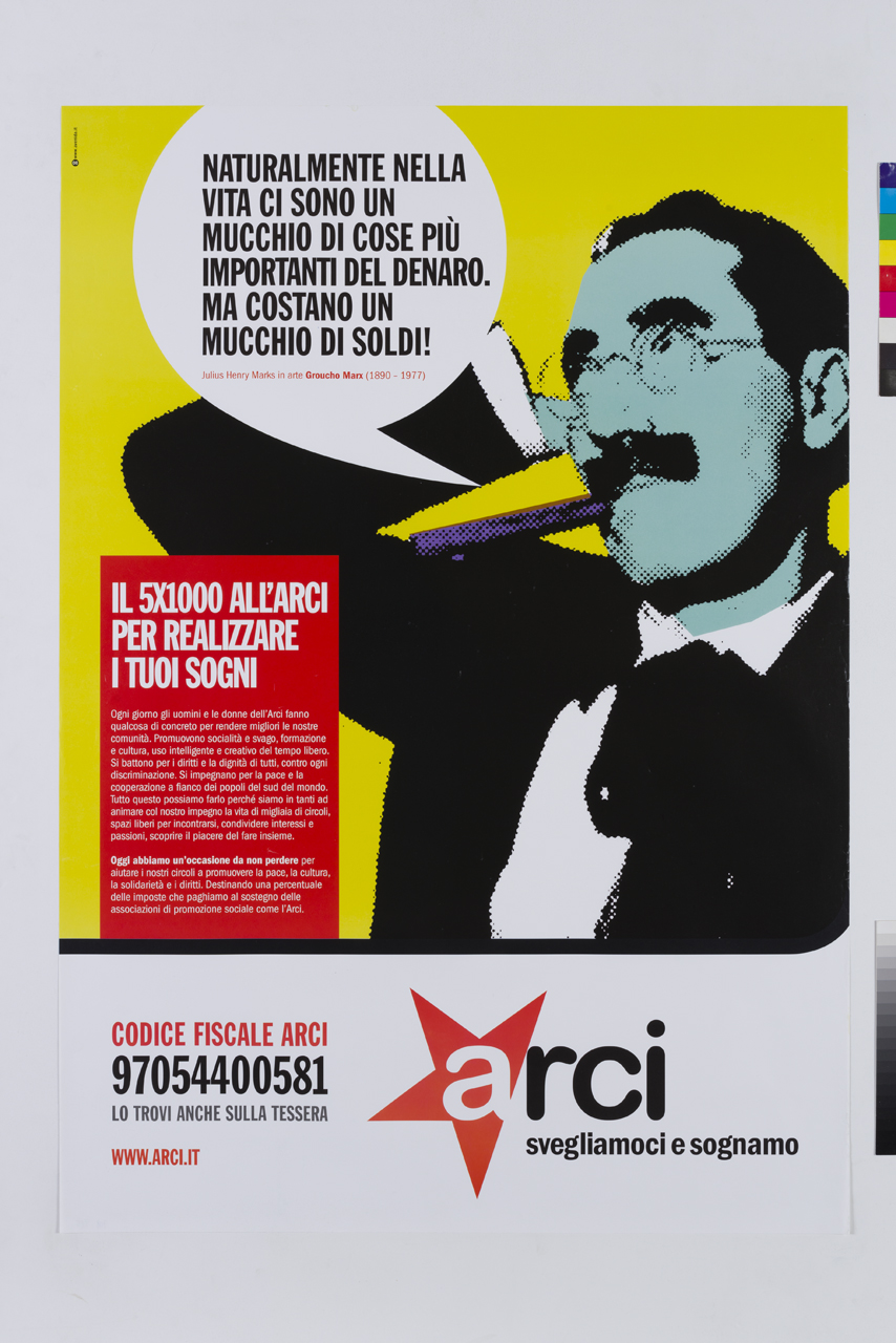 ritratto fotografico di Groucho Marx (manifesto) di Avenida (XXI)