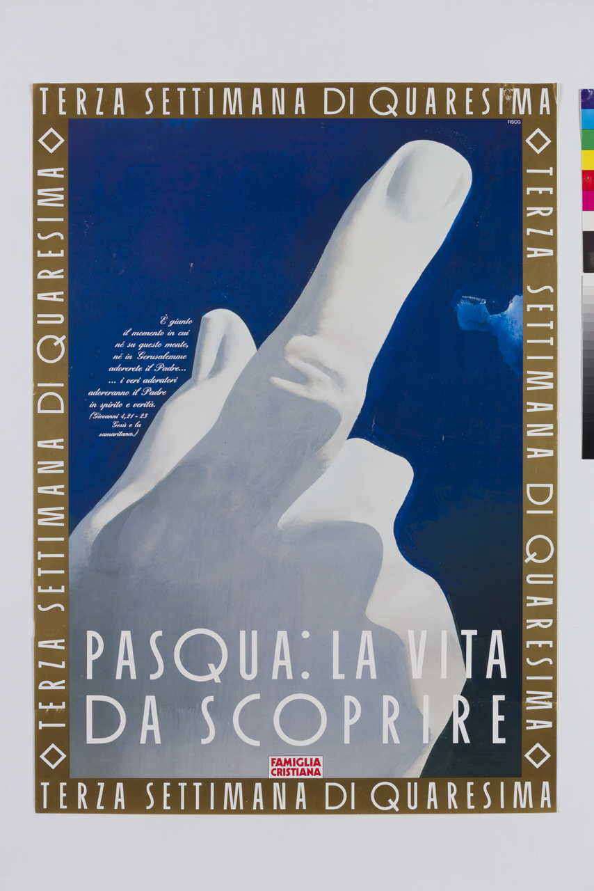 mano con dito indice alzato (manifesto) di Euro RSCG Milano S.R.L (XX)