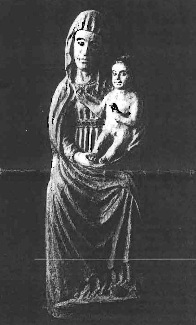 Madonna con il Bambino (scultura) - ambito tosco-romagnolo (fine/ inizio XIII/ XIV)