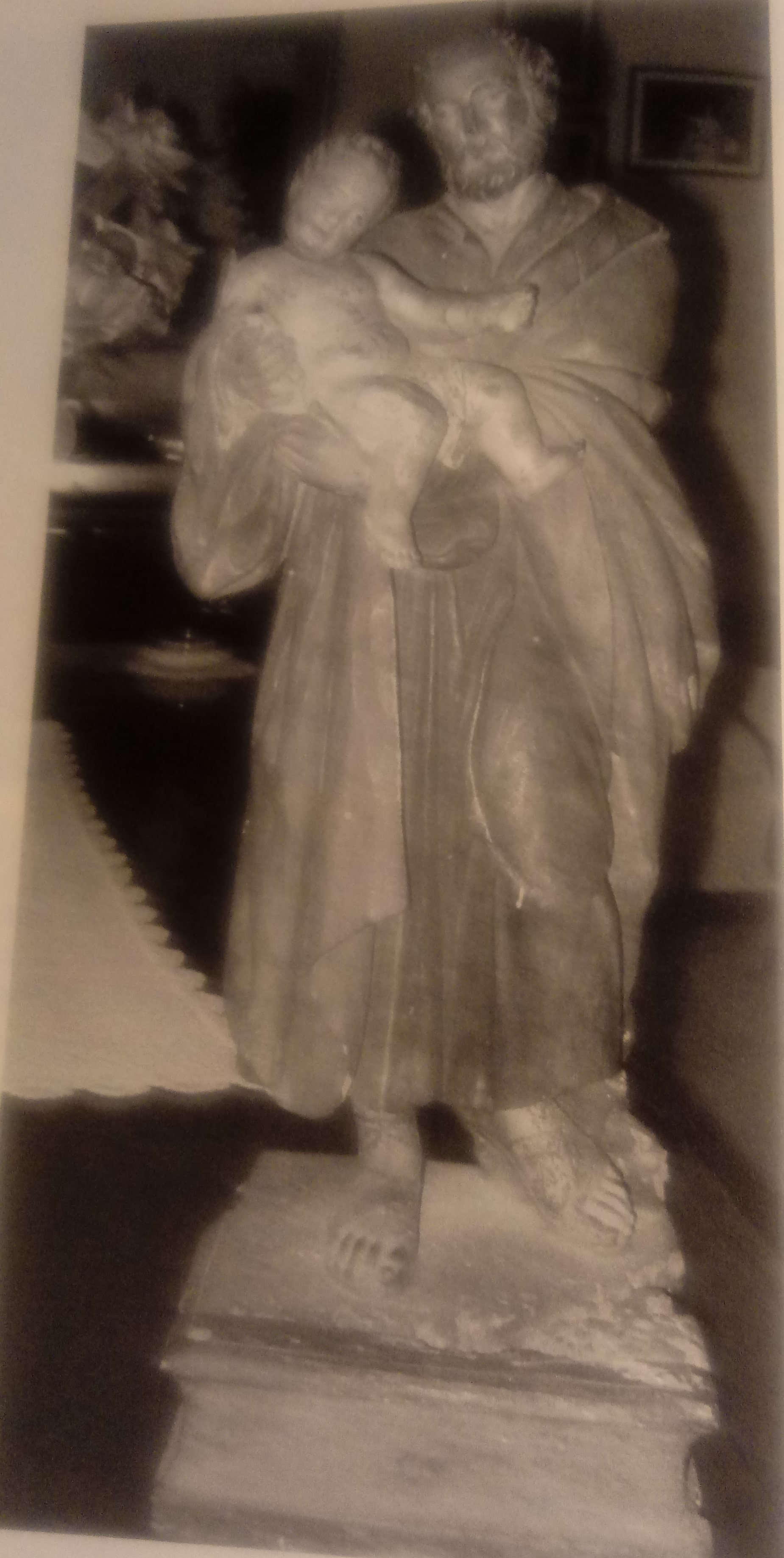 statua di san Giuseppe, san Giuseppe con il Bambino Gesù (statua, opera isolata) di Matteo Marano (attribuito) - produzione siciliana (fine, inizio XIX, XX)