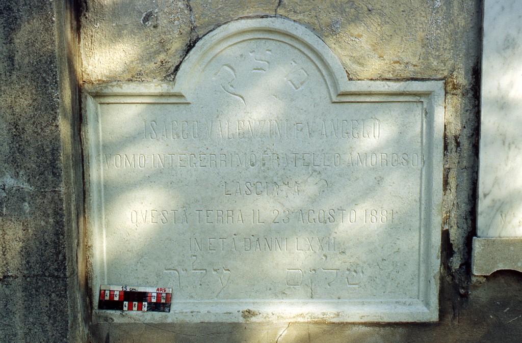 stele funeraria - ambito ebraico (XIX)