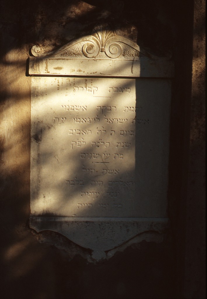 stele funeraria - ambito ebraico (XIX)