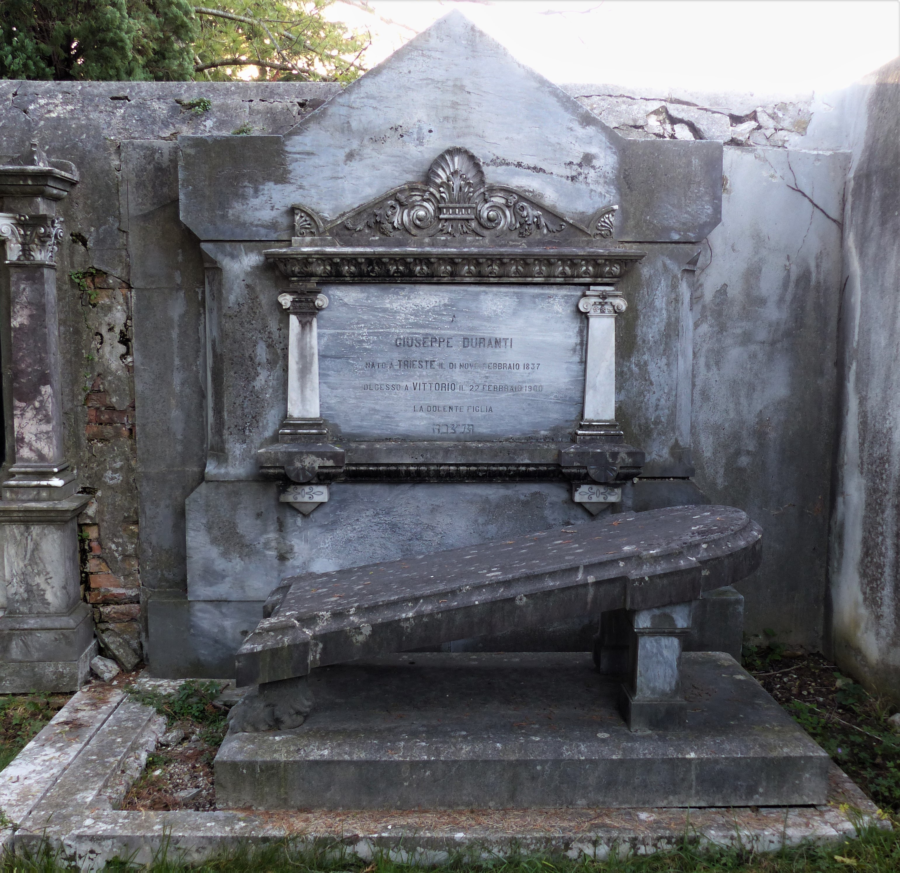 monumento funebre - a sarcofago - ambito ebraico (XIX)