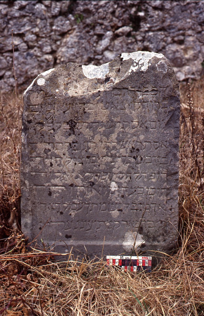 stele funeraria - a centina - ambito ebraico (XVIII)