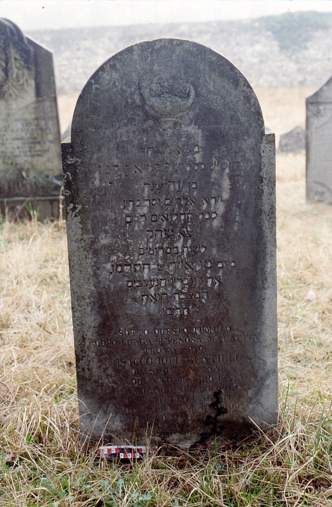 stele funeraria - a centina - ambito ebraico (XIX)
