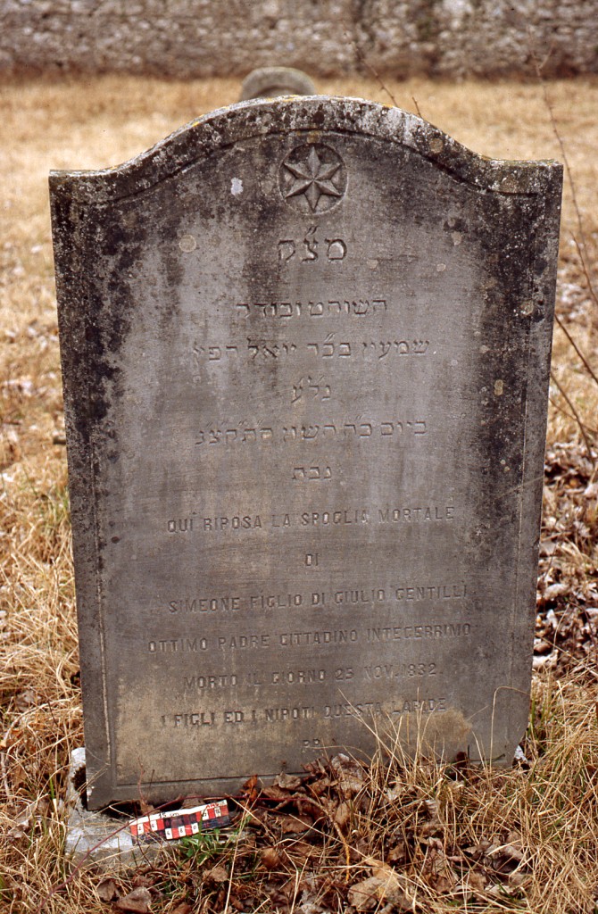 stele funeraria - a centina - ambito ebraico (XIX)