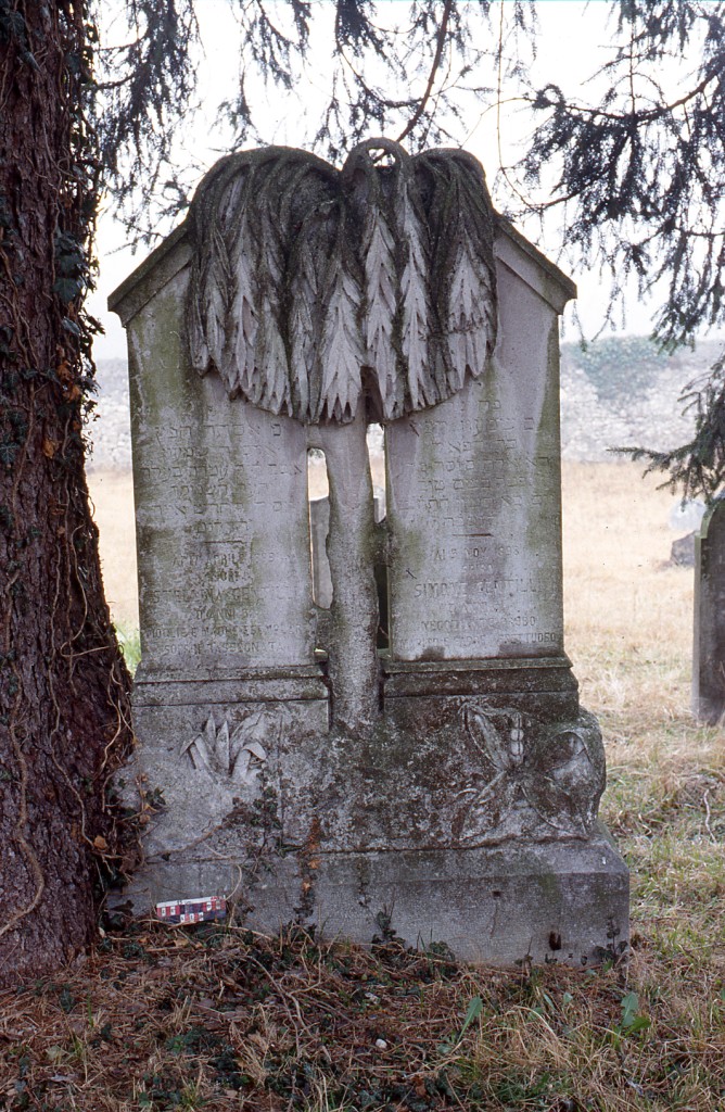 monumento funebre - a doppia stele - ambito ebraico (XIX)