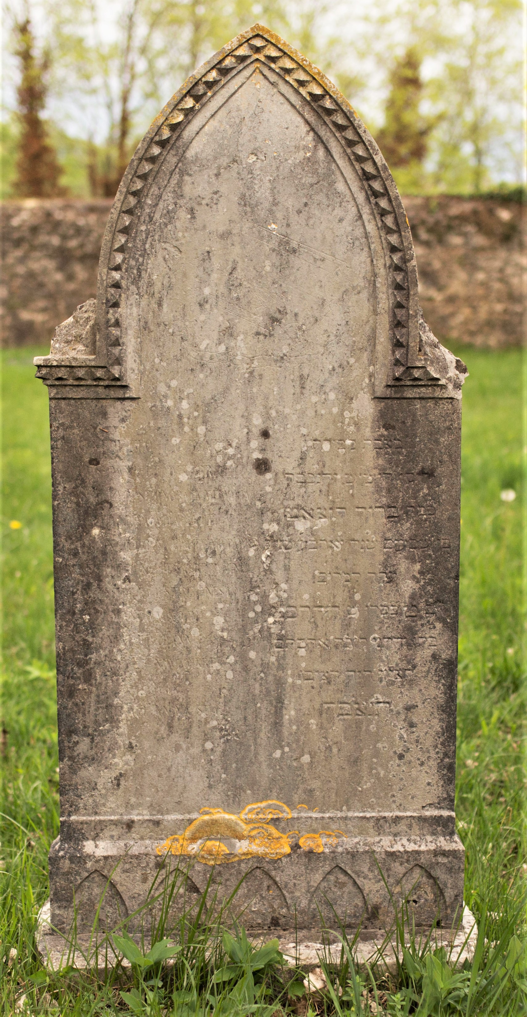 stele funeraria - a ogiva - ambito ebraico (XIX)