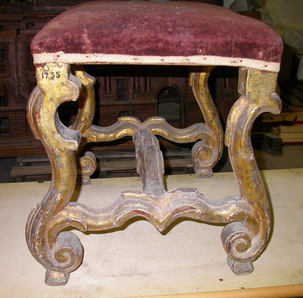 sgabello - bottega Italia meridionale (fine/ inizio XVII-XVIII)