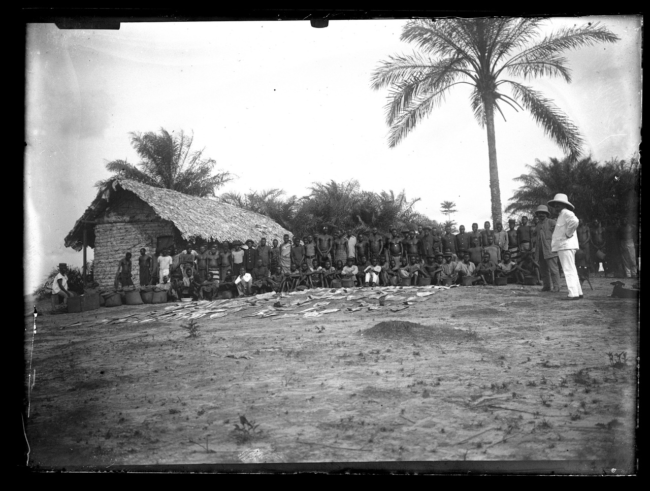 Fotografia coloniale, Colonie belghe, Popoli coloniali, Uomo (negativo) di Giuseppe Carlo Sesti (fine/ inizio XIX-XX)