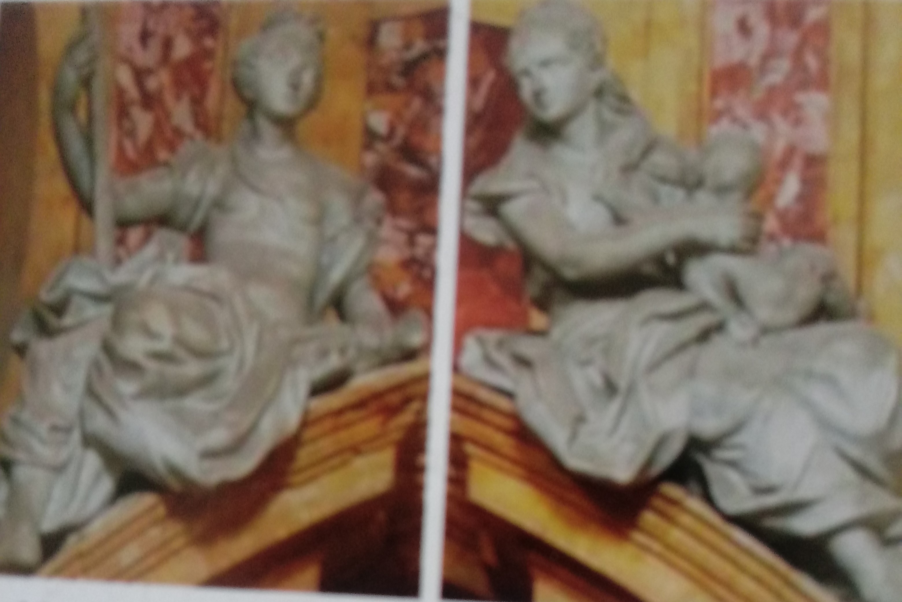 allegorie della fede e della carità, allegorie della fede e della carità (statua, coppia) di Giovan Battista Marino (attribuito) (metà XVIII)