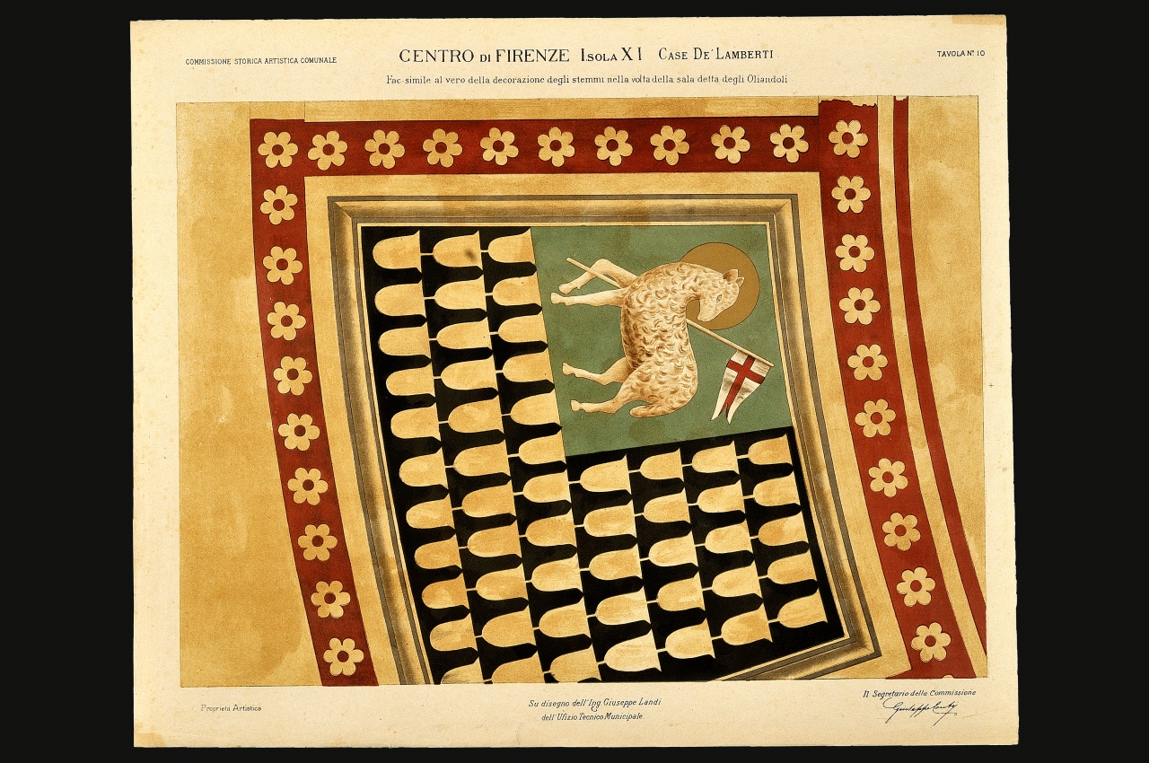 motivi decorativi (stampa a colori) di Landi Giuseppe - ambito fiorentino (fine sec. XIX)