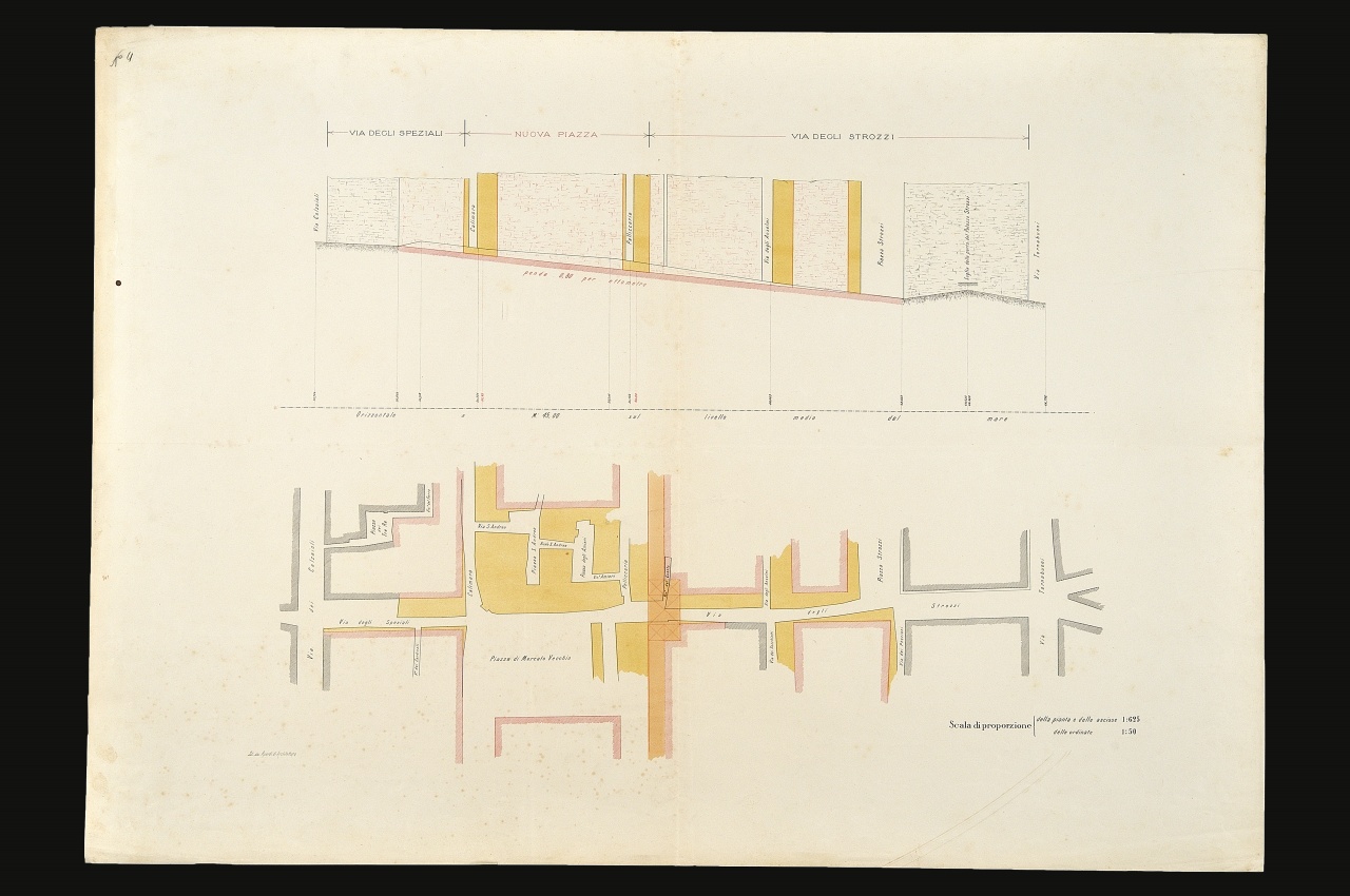 motivo decorativo (stampa) - ambito fiorentino (fine sec. XIX)
