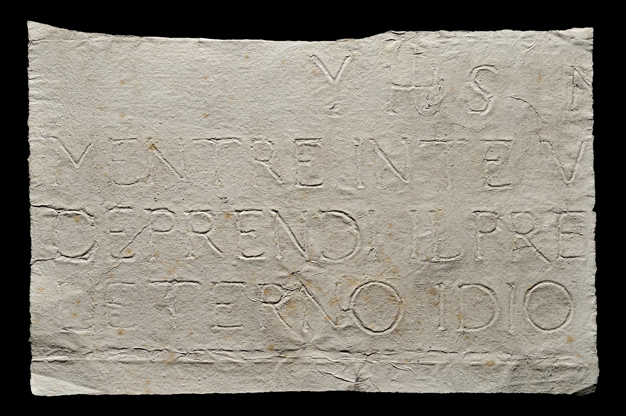 iscrizione (disegno) - ambito fiorentino (fine sec. XIX)