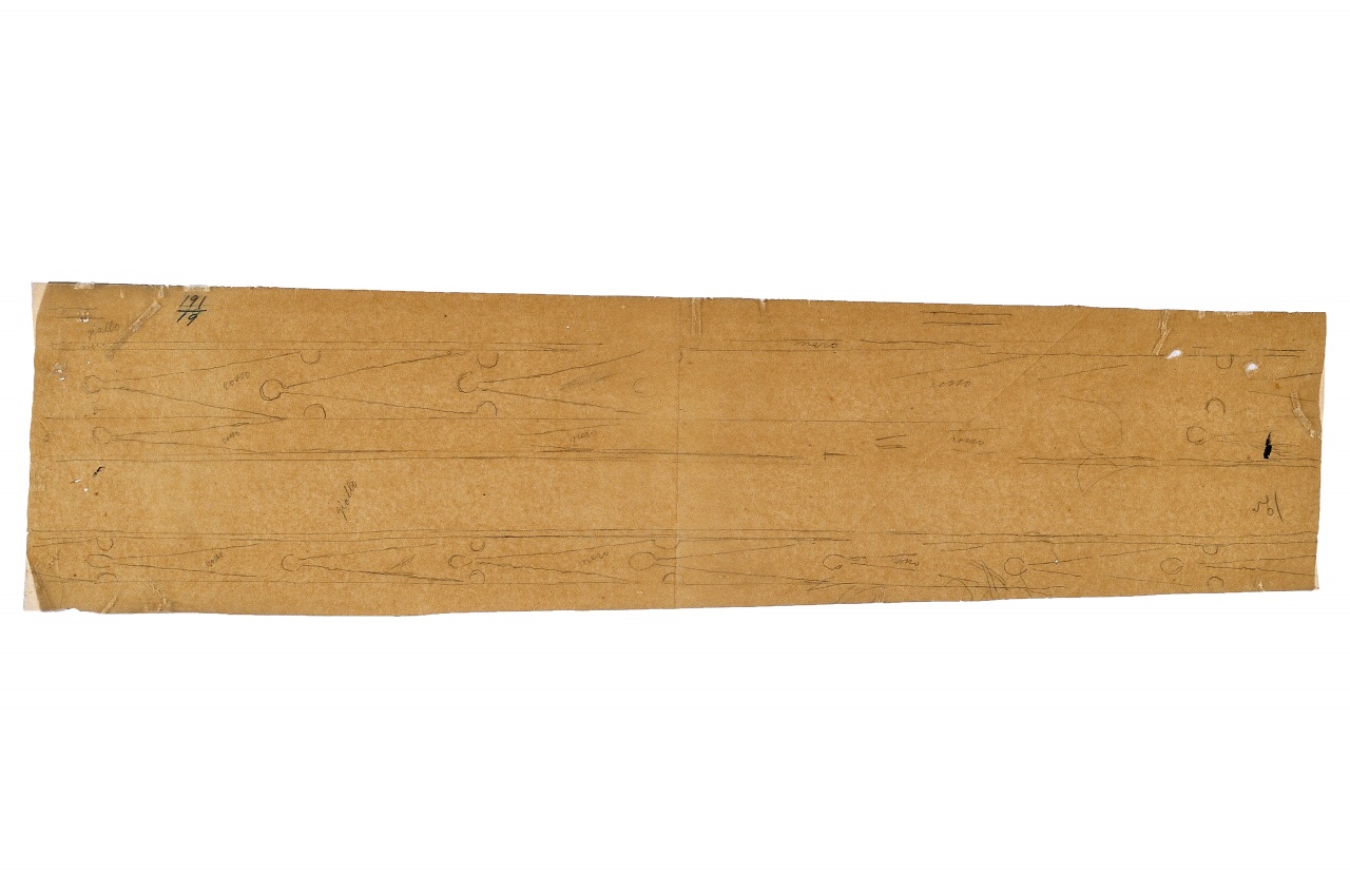 motivo decorativo (disegno) - ambito fiorentino (fine sec. XIX)